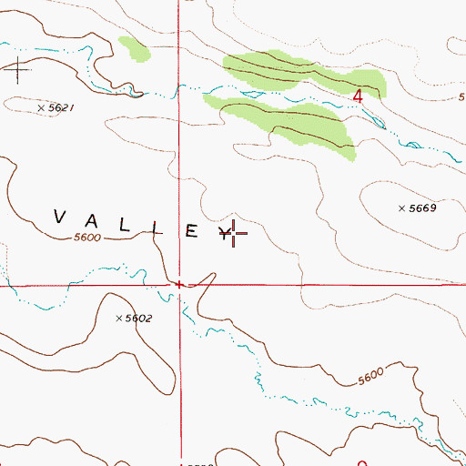 Topographic Map of Pleasant Valley Table, ID