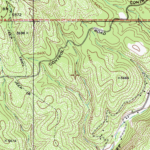 Topographic Map of Pot Hole Tank, AZ