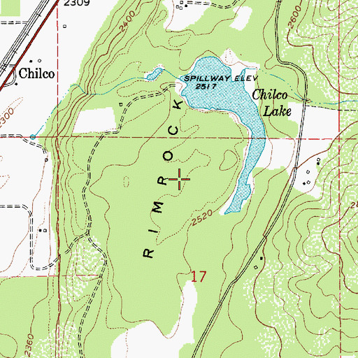Topographic Map of Rimrock, ID