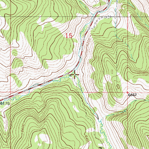 Topographic Map of South Fork Tincup Creek, ID