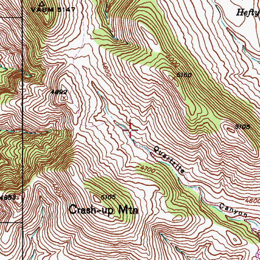 Topographic Map of Quartsite Tank, AZ