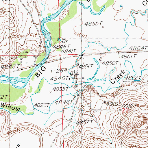 Topographic Map of Stanton Crossing, ID