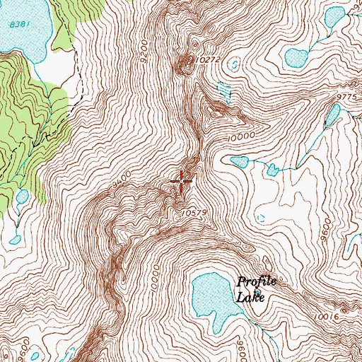Topographic Map of The Arrowhead, ID