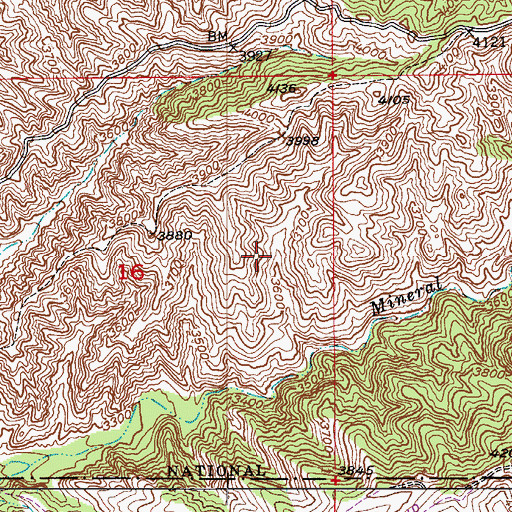 Topographic Map of Red Point Tank, AZ
