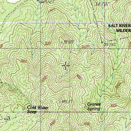 Topographic Map of Redmond Well, AZ