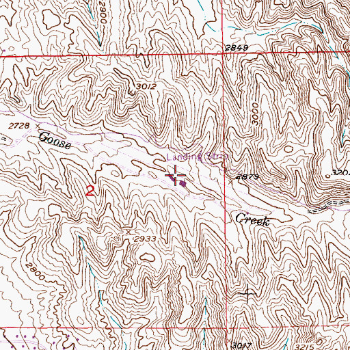 Topographic Map of Glider Airport, ID