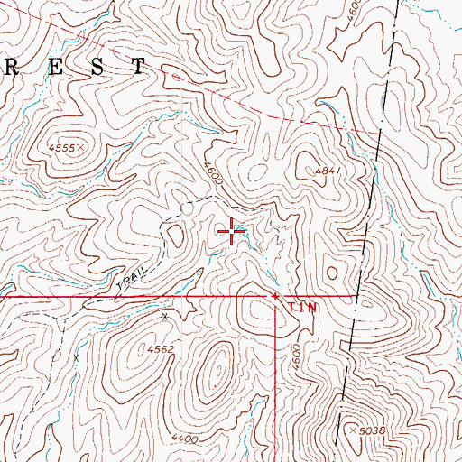 Topographic Map of Reservation Tank Number Two, AZ