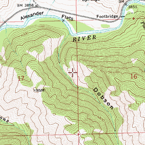 Topographic Map of Weatherby Landing Area (historical), ID