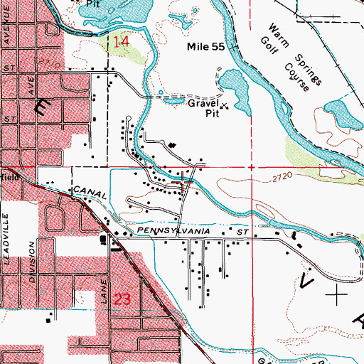 Topographic Map of Loggers Creek, ID