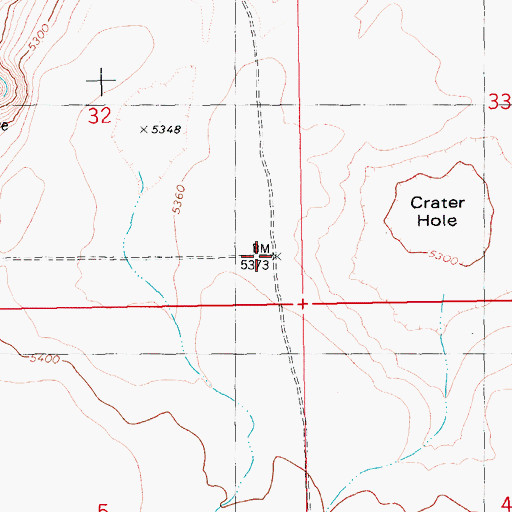 Topographic Map of Arch Table, ID