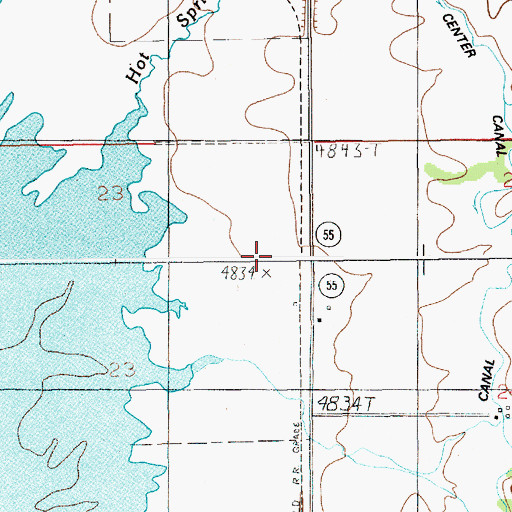 Topographic Map of Arling, ID