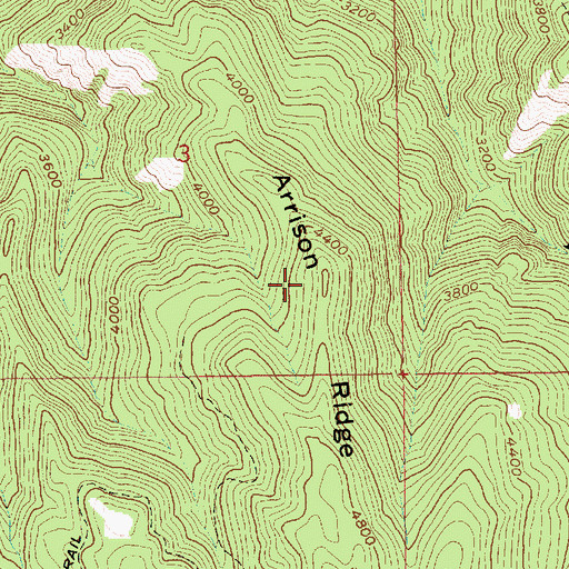Topographic Map of Arrison Ridge, ID
