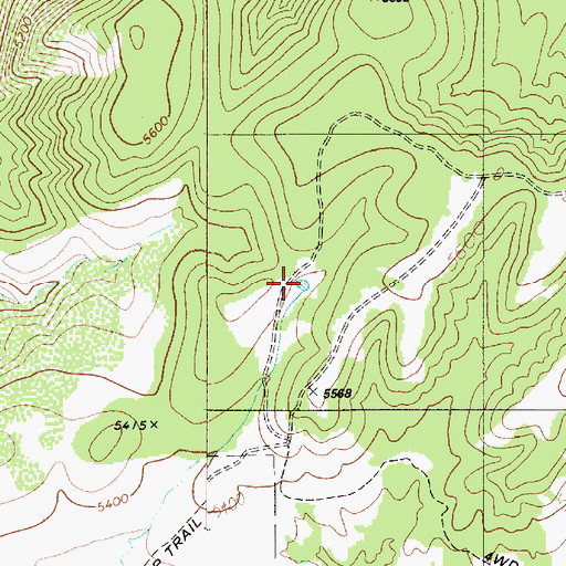 Topographic Map of Rim Tank, AZ