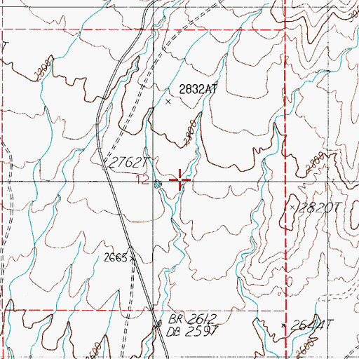 Topographic Map of Roadrunner Tank, AZ