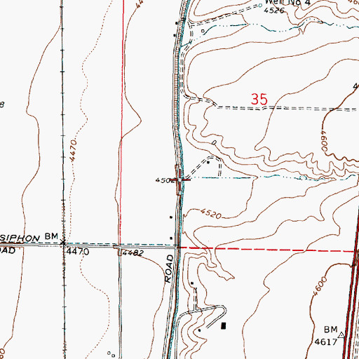 Topographic Map of Buffalo Creek, ID