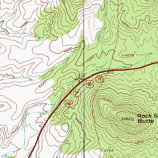 Topographic Map of Rock Spring, AZ