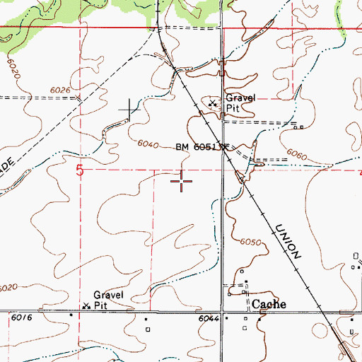 Topographic Map of Cache, ID