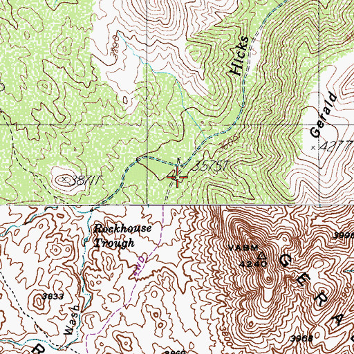 Topographic Map of Rockhouse Well, AZ