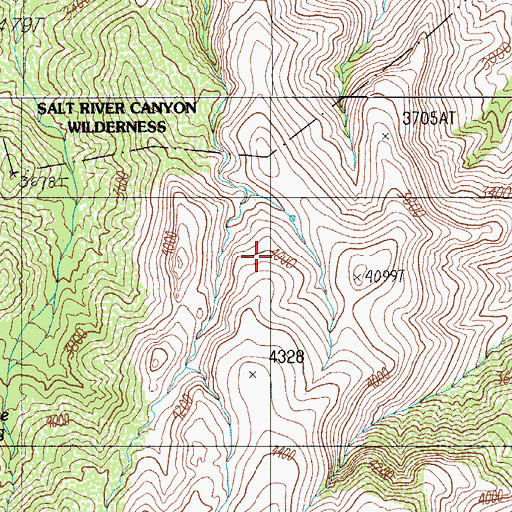 Topographic Map of Rockinstraw Tank, AZ