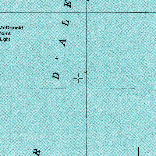Topographic Map of Coeur d'Alene Lake, ID