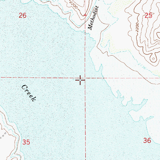 Topographic Map of Roosevelt Lake Wildlife Area, AZ