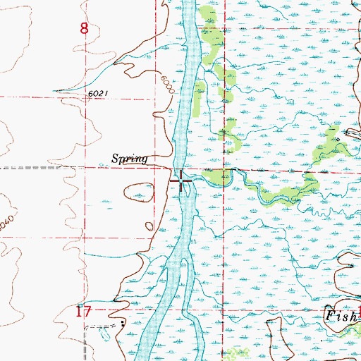 Topographic Map of Darby Creek, ID