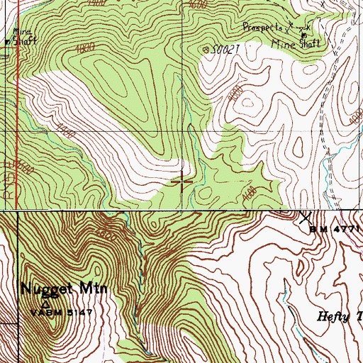 Topographic Map of Rough Canyon Tank, AZ