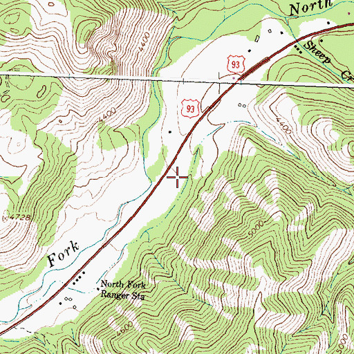 Topographic Map of Dry Gulch, ID