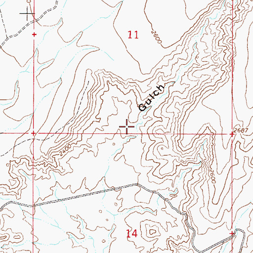 Topographic Map of Salt Gulch Tank, AZ