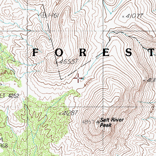 Topographic Map of Salt Peak Tank, AZ