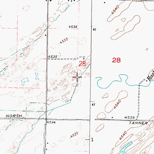 Topographic Map of Blackfoot Slough, ID