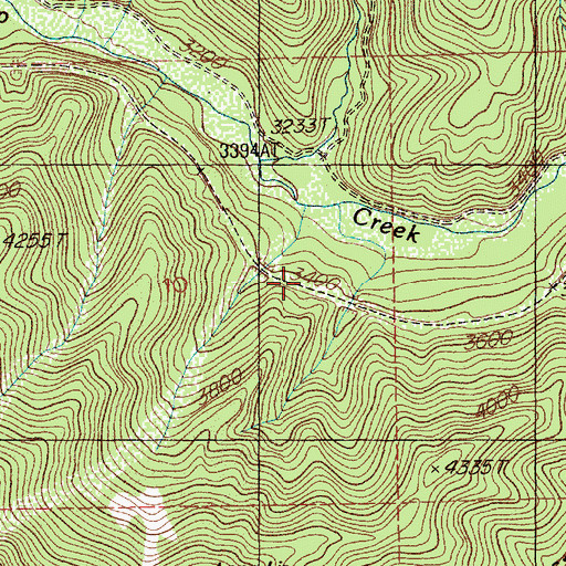 Topographic Map of Falcon, ID