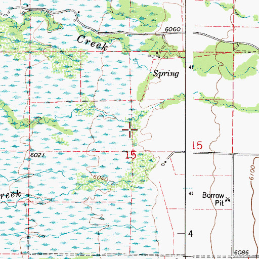 Topographic Map of Fish Creek, ID