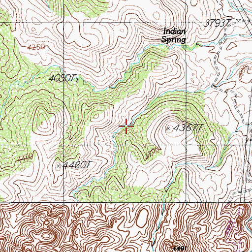 Topographic Map of Scanlon Well, AZ