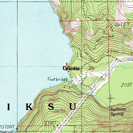 Topographic Map of Granite, ID