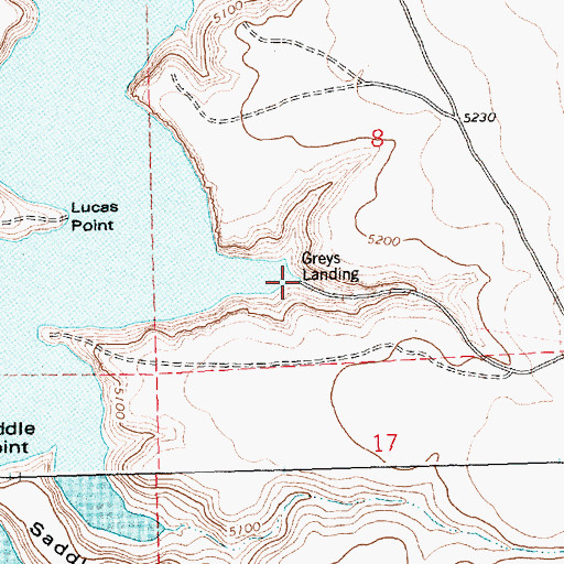 Topographic Map of Grays Landing, ID