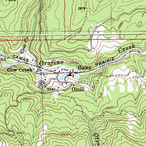 Topographic Map of Haley, ID