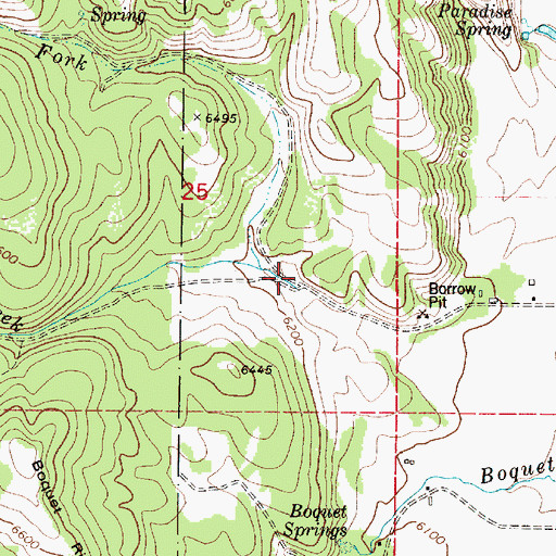 Topographic Map of Henderson Creek, ID