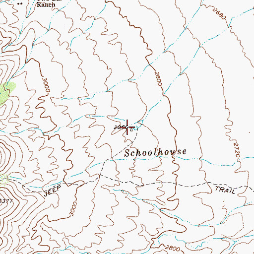 Topographic Map of Schoolhouse Tank, AZ