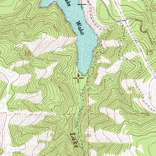 Topographic Map of Lake Creek, ID