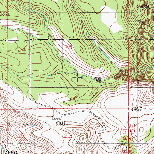 Topographic Map of Shack Tank, AZ