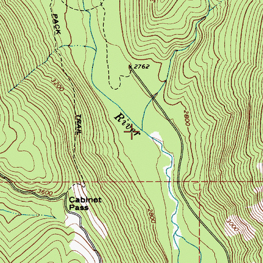 Topographic Map of Lime Creek, ID