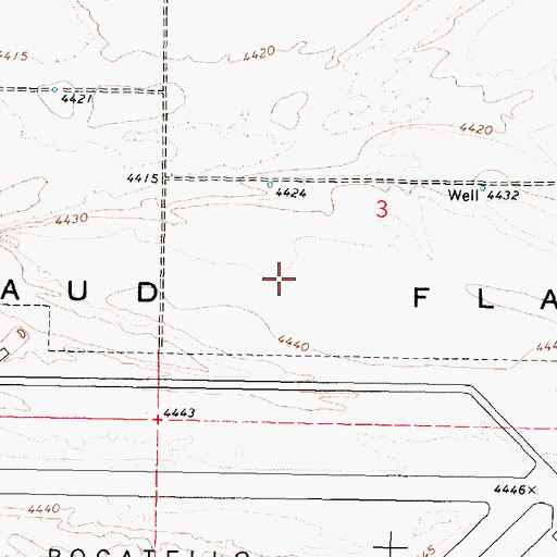 Topographic Map of Michaud Flats, ID