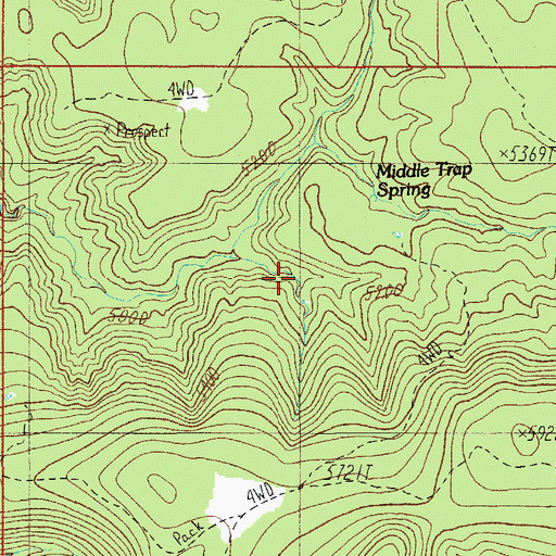 Topographic Map of Skid Tank, AZ
