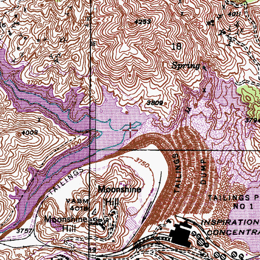 Topographic Map of Skunk Gulch, AZ