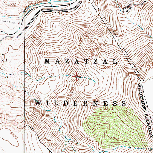 Topographic Map of Slaughter Tank, AZ