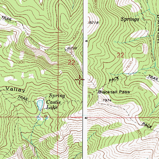 Topographic Map of Prospect Peak, ID