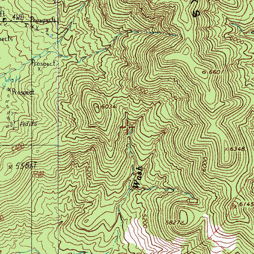 Topographic Map of Slinkard Spring, AZ