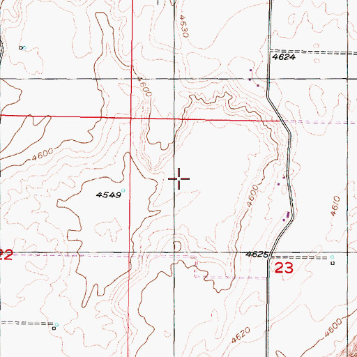 Topographic Map of Rising River, ID