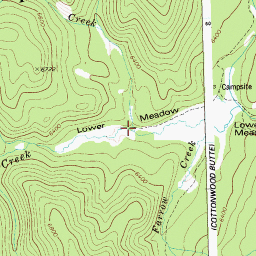 Topographic Map of Runaway Creek, ID